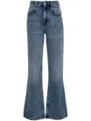 Isabel Marant High-rise Bootcut Denim Jeans With Belt Loops In Blue