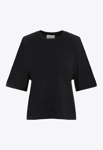 Isabel Marant Ben Oversized Sleeved Top In Black