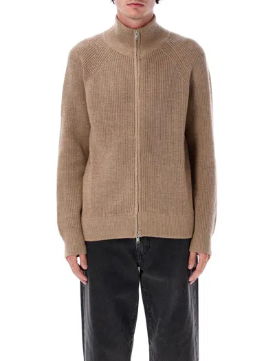 Isabel Marant Benet Zip Knit In Brown