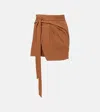 Isabel Marant Berenice Asymmetric Cotton Wrap Skirt