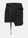 ISABEL MARANT 'BERENICE' BLACK COTTON MINISKIRT