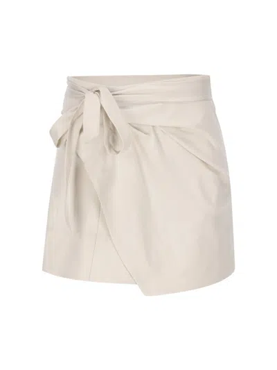 Isabel Marant Berenice Mini Skirt In Chalk