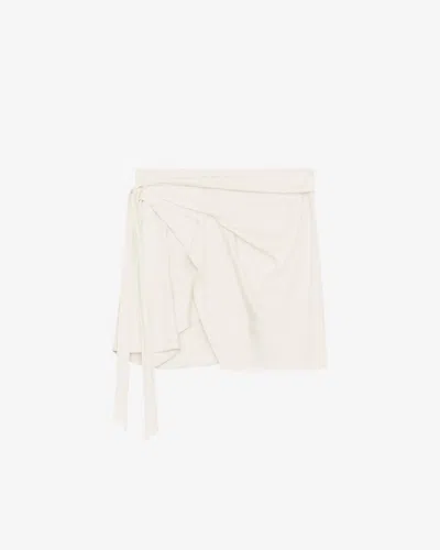Isabel Marant Berenice Skirt In Chalk