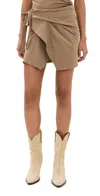 Isabel Marant Berenice Wrap Skirt Light Khaki In Light Khaki