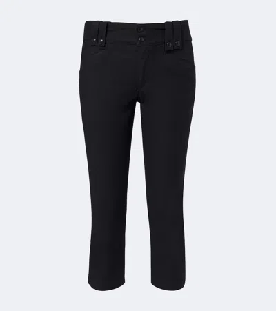 Isabel Marant Berna Cotton-twill Capri Pants In Black