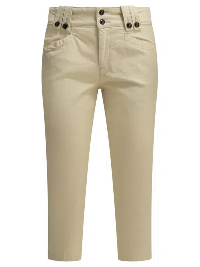 Isabel Marant "berna" Casual Pants In Neutral