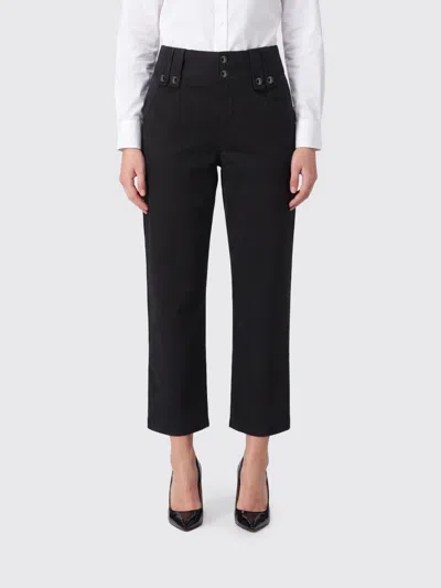 Isabel Marant Berna High-waisted Cropped Stretch-cotton Trousers In Black