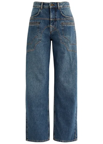 Isabel Marant Beryl Barrel-leg Jeans In Blue