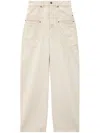 Isabel Marant Wide-leg Beryl Jeans In Ecru In White