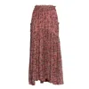 Isabel Marant Besma Printed Midi Skirt In Pink