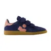 Isabel Marant Beth Bicolor Mixed Leather Sneakers