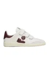 Isabel Marant Beth Gb Three-strap Calfskin Sneakers In White