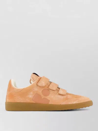 Isabel Marant Beth Gd Leather Sneakers Suede Goatskin In Brown