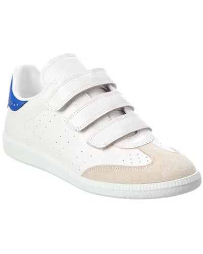 Isabel Marant White Beth Sneakers In 30eb Electric Blue