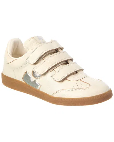 Isabel Marant Beth Leather Sneaker In Neutral