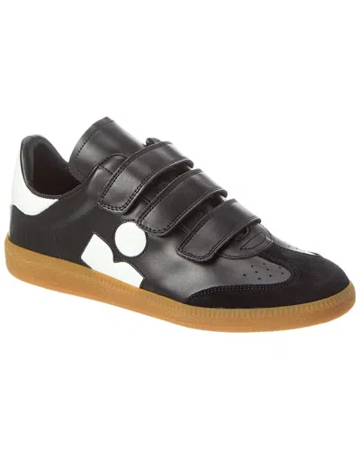 Isabel Marant Beth Leather Sneakers In Black