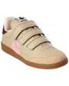 Isabel Marant Beth Leather Sneaker In Neutral