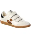 Isabel Marant White Leather Sneakers In Multi