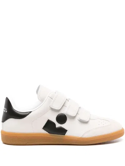 Isabel Marant Beth Leather Sneakers In White