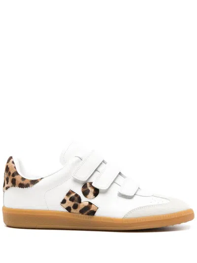 Isabel Marant Ladies Leopard Beth Printed Low-top Leather Sneakers In Multi