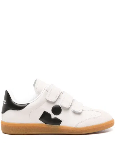 Isabel Marant Beth Sneakers In White Suede And Leather In Beige