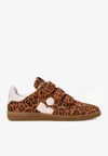 Isabel Marant Beth Leopard Suede Low-top Sneakers In Animal Print