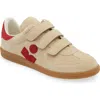 Isabel Marant Beth Mixed Leather Triple-grip Sneakers In Brown