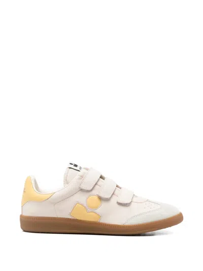 Isabel Marant Beth Side Logo Sneakers In Neutral