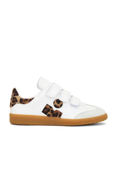 Isabel Marant Ladies Leopard Beth Printed Low-top Leather Sneakers In Multi