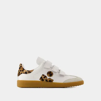 ISABEL MARANT SNEAKERS BETH - ISABEL MARANT - CUIR - IMPRIMÉ LÉOPARD