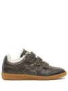 Isabel Marant Beth Genuine Shearling Lined Low Top Sneaker In Braun