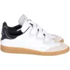 Isabel Marant Beth Sneakers In White Leather In Blue