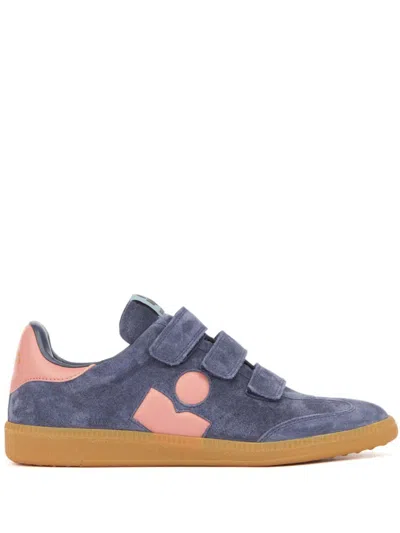 Isabel Marant Beth Padded Ankle Sneakers In Blue