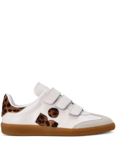 Isabel Marant Ladies Leopard Beth Printed Low-top Leather Sneakers In Multi