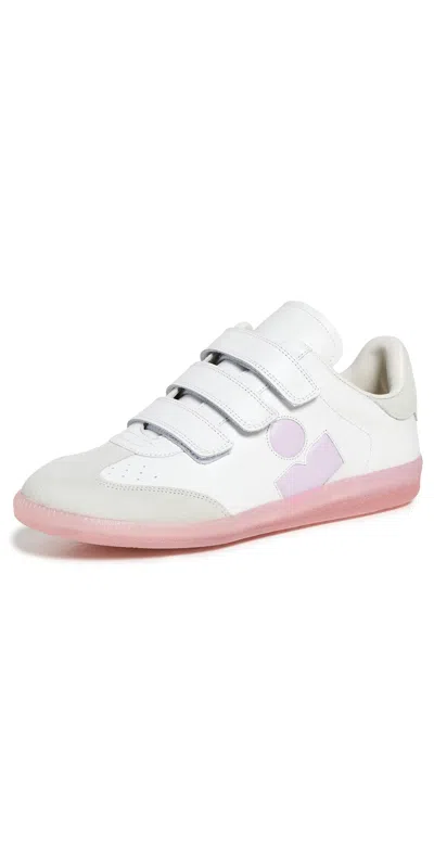 ISABEL MARANT BETH SNEAKERS WHITE/LILAC