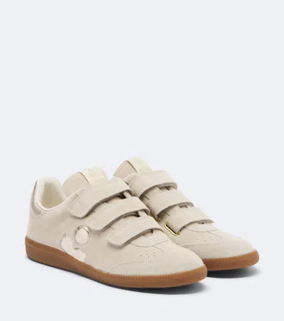 Isabel Marant Beth Suede Low-top Sneakers In Beige