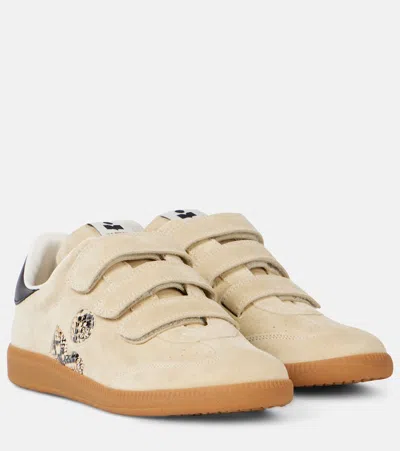 Isabel Marant Beth Suede Sneakers In Beige/beige
