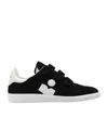 Isabel Marant Beth Mixed Leather Triple-grip Sneakers In Black