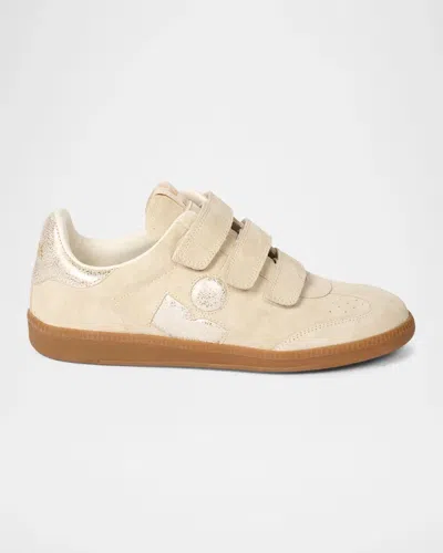 Isabel Marant Beth Suede Sneakers In Metallic