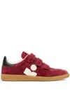 Isabel Marant Beth Touch-strap Suede Sneakers In Red