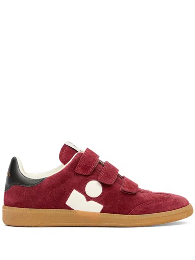 Isabel Marant Beth Touch-strap Suede Sneakers