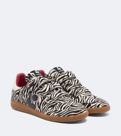 Isabel Marant Beth Zebra-print Calf Hair Trainers In Multi