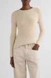 Isabel Marant Bethany Textured Crewneck Sweater In Neutral