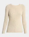 Isabel Marant Bethany Textured Crewneck Sweater In Neutral