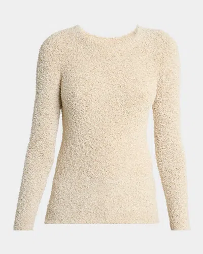Isabel Marant Bethany Textured Crewneck Sweater In Sand
