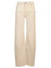 Isabel Marant 'betiane' Jeans Contrast Stitching Detail