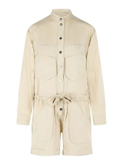 Isabel Marant Betyna One-piece Jumpsuit In Neutral