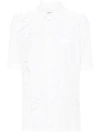 Isabel Marant Bilya Broderie-anglais Shirt In White