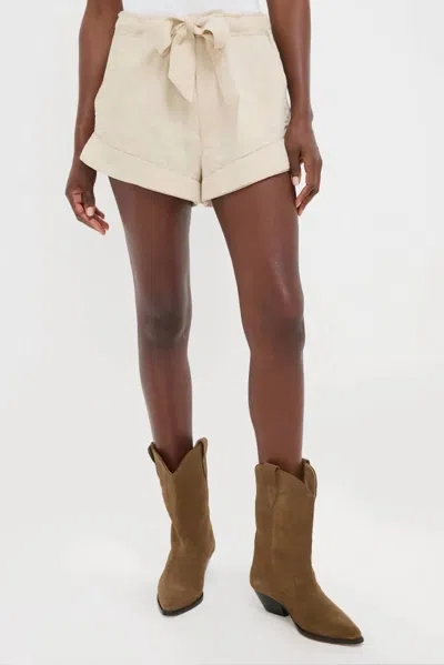 Isabel Marant Birva Short In Ecru In White
