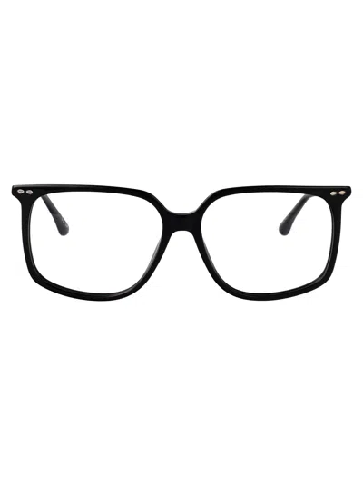 Isabel Marant Black Acetate Glasses In Brown